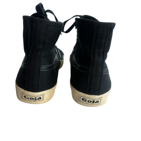 Gola Coaster Height High Top Sneakers CLA205 Black Lace Up EU 39 / US 8 Retro - Picture 5 of 6